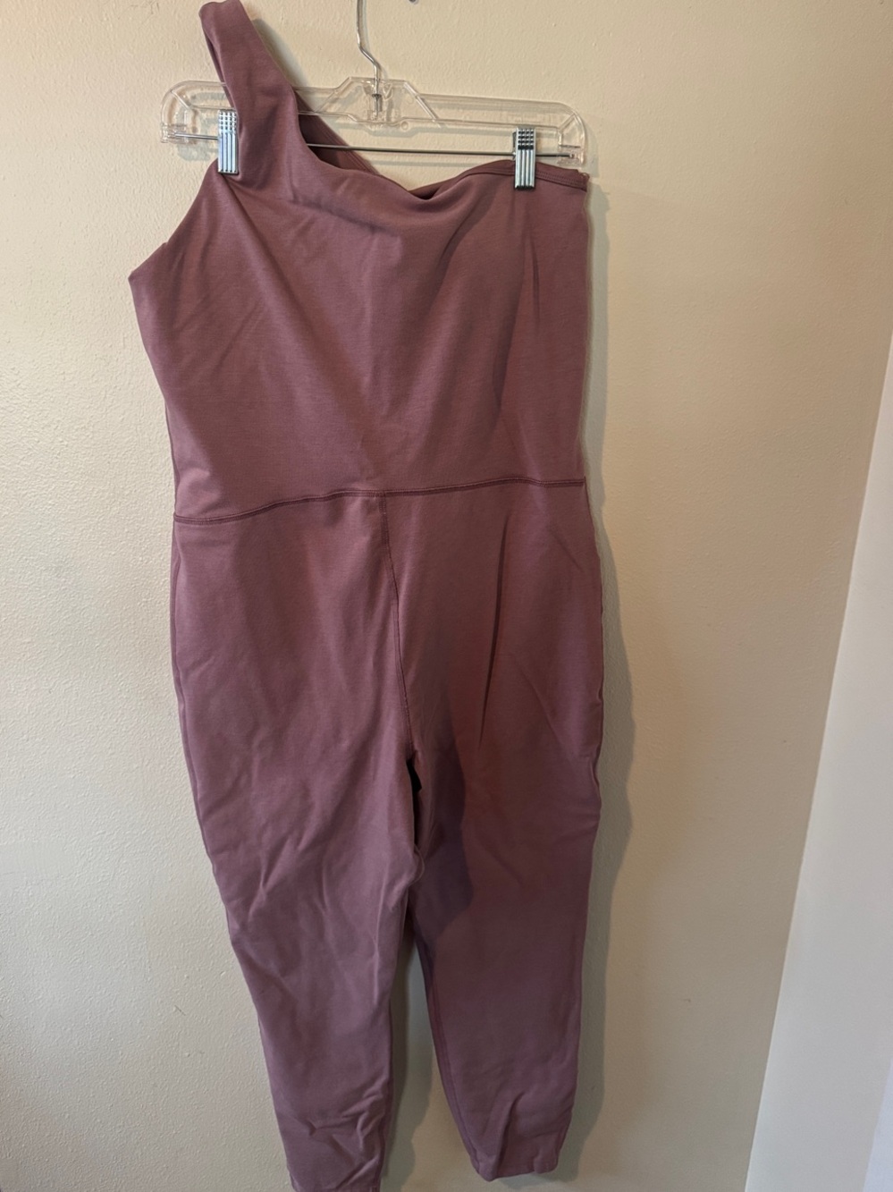 Old Navy One-Shoulder Rose-Mauve Jumpsuit - Picture 2 of 5
